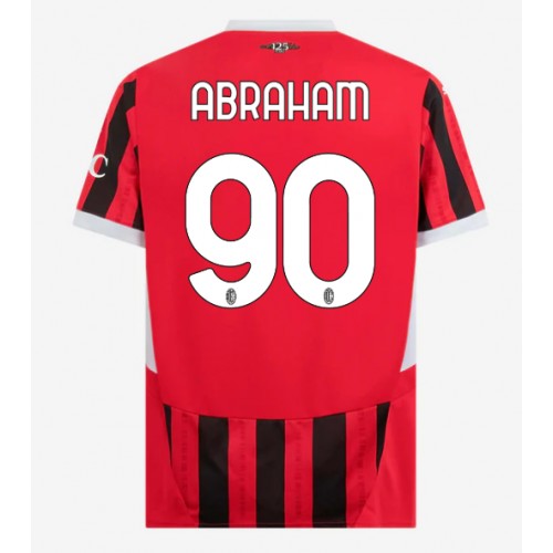 Fotbalové Dres AC Milan Tammy Abraham #90 Domácí 2024-25 Krátký Rukáv